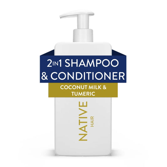 Curls Care 2-In-1 Conditioning Shampoo with Coconut Milk & Turmeric, 16.5 Oz